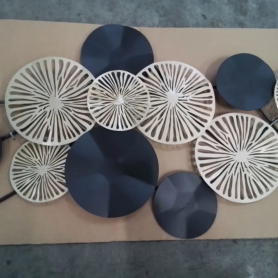 BOXED LACERTA HANDMADE METAL ABSTRACT WALL ART PIECE 