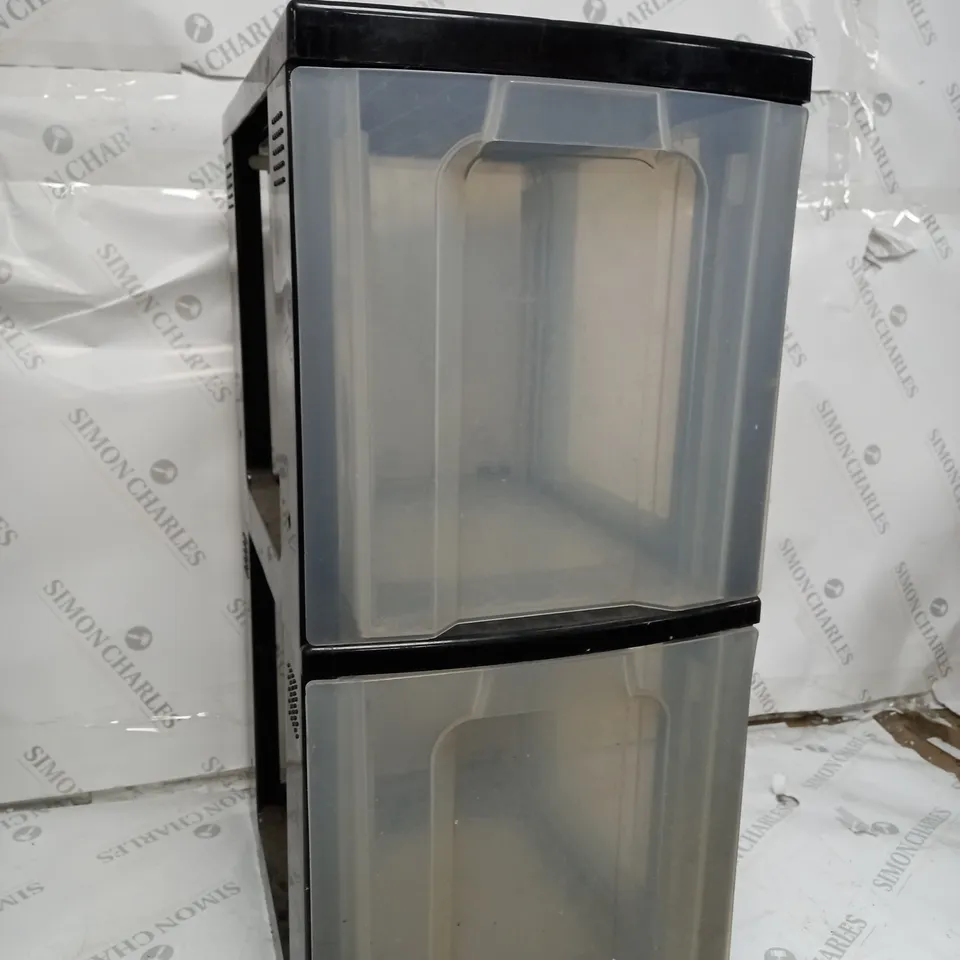 UNBRANDED DUO SET OF CLEAR & BLACK DRAWS 