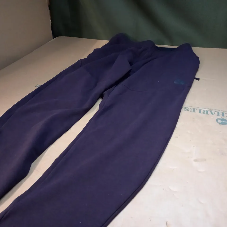 PAIR OF NIKE PURPLE/BLACK JOGGERS - LARGE
