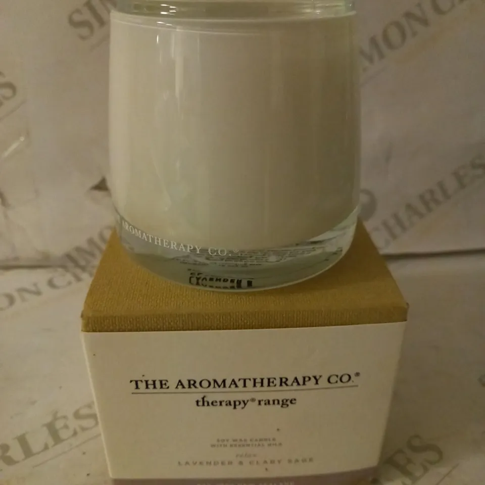 RELAX THERAPY CANDLE LAVENDER & CLARY SAGE RRP £21