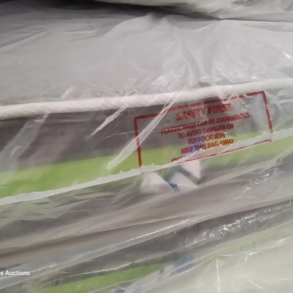 QUALITY BAGGED 3FT SINGLE HYBRID FIBRE FOAM OPEN COIL MATTRESS 