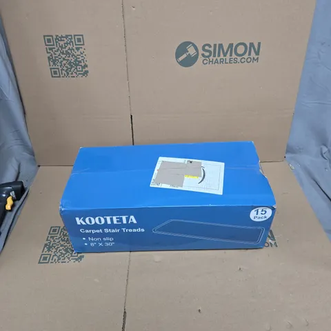 KOOTETA CARPET STAIR TREADS – 8" X 30", 15 PACK, NON-SLIP