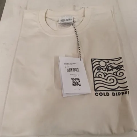 BOX OF BRASS MONKEY T-SHIRTS - OFF WHITE SIZE XL APPROXIMATELY 12