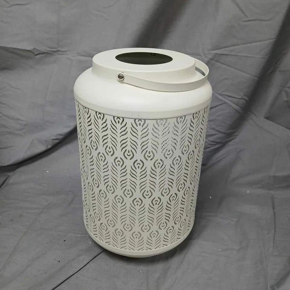 GARDEN REFLECTIONS FRETWORK LARGE SOLAR LANTERN