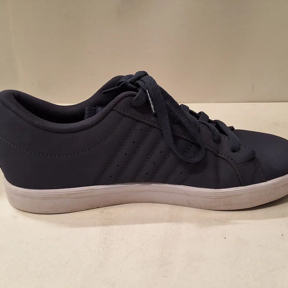 ADIDAS MEN’S SNEAKERS NAVY WITH WHITE STRIPES – UK 5.5 (US 6)