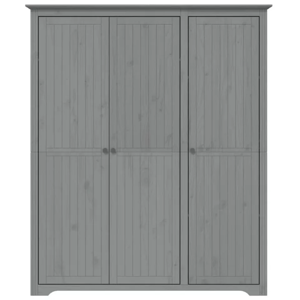 BOXED DOUBERLY WARDROBE "BODO" 146X53,5X173 CM SOLID WOOD PINE (3 BOXES)