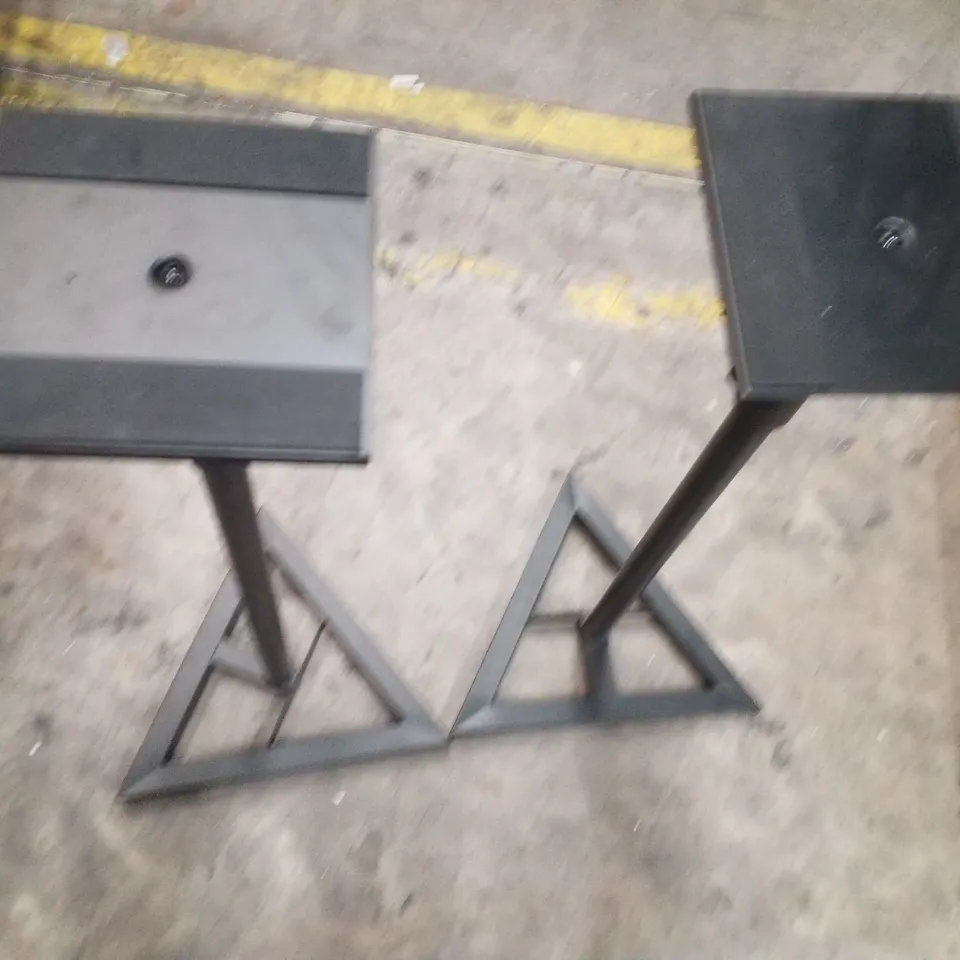 SET OF 2 ADJUSTABLE SPEAKER STANDS