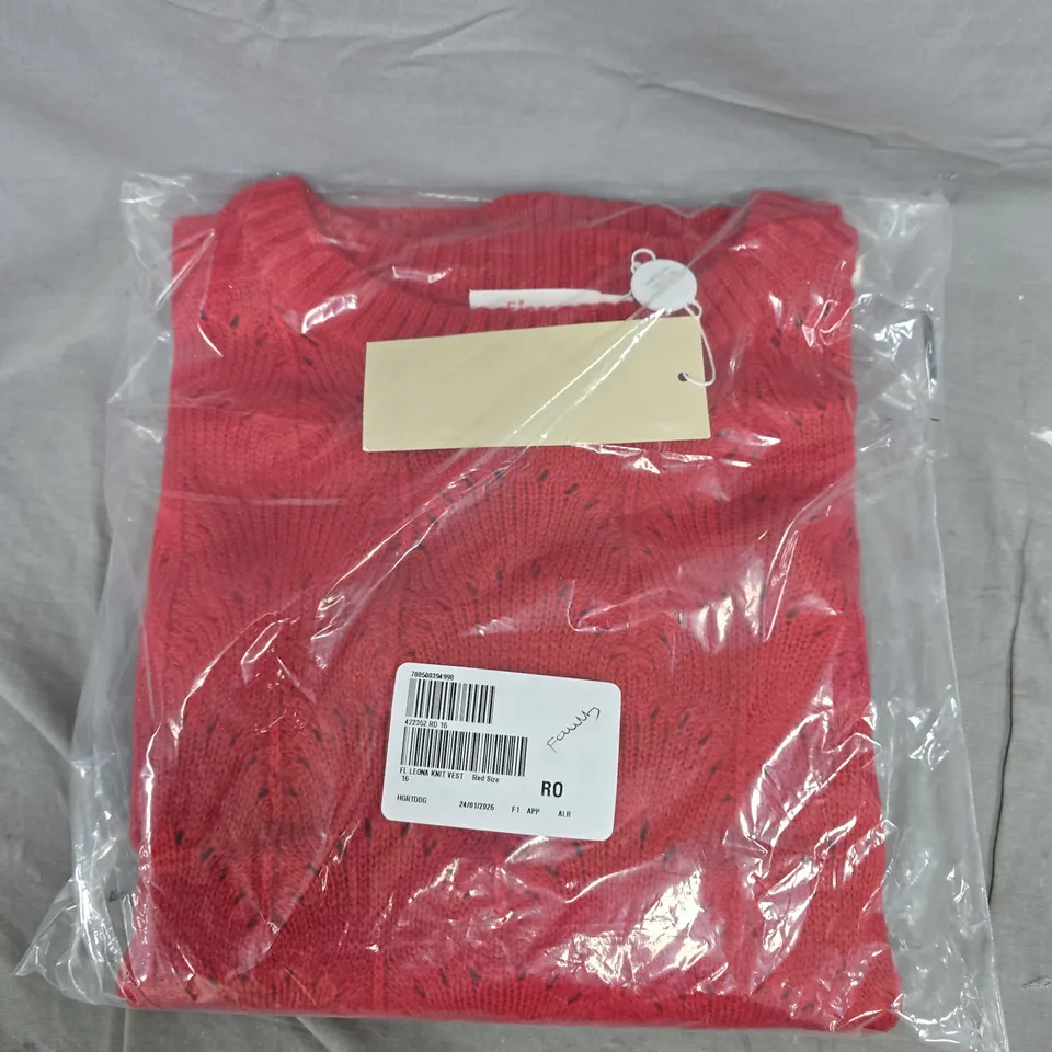 FINERY LONDON LEONA KNIT VEST - 16