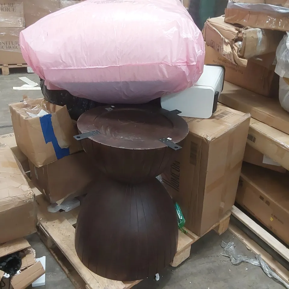 PALLET CONTAINING ASSORTED CONSUMER PRODUCTS/FURNITURE PARTS ECT