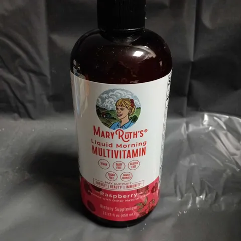 MARYRUTH'S LIQUID MORNING MULTIVITAMIN RASPBERRY FLAVOR – 450 ML
