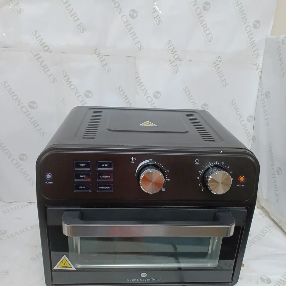 BOXED COOK'S ESSENTIAL 21-LITRE AIRFRYER OVEN IN BLACK