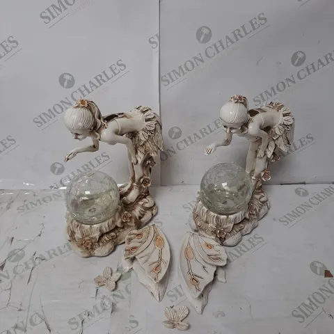 BOXED GARDEN REFLECTIONS SET OF 2 SOLAR FAIRIES