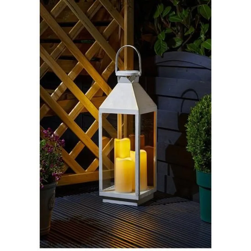SMART SOLAR RIGA LANTERN IVORY RRP £39.99