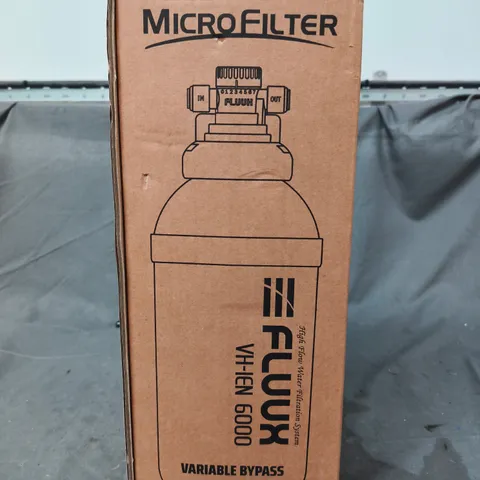 BOXED AND SEALED MICROFILTER INFLOW 6000 WATER FILTRATION SYSTEM β VARIABLE BYPASS