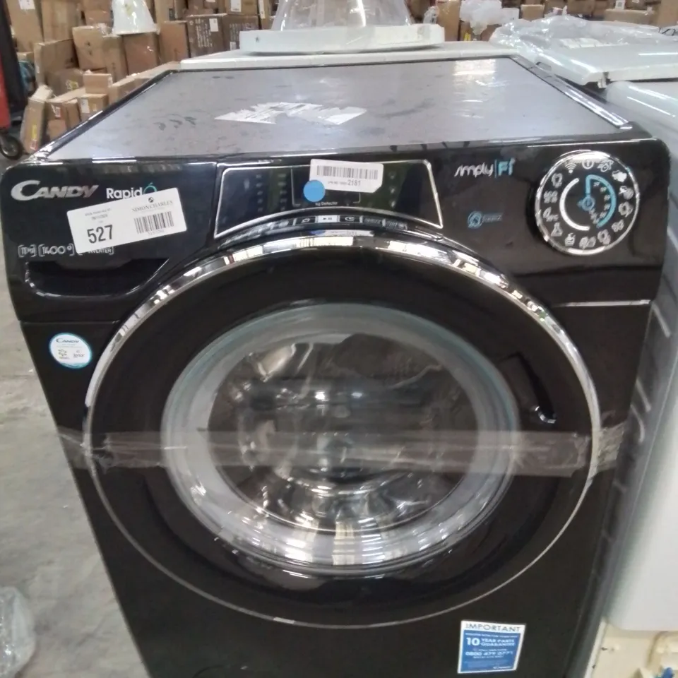  CANDY RAPIDO 11KG 1400RPM WASHING MACHINE - BLACK RO14116DWMCBE-80