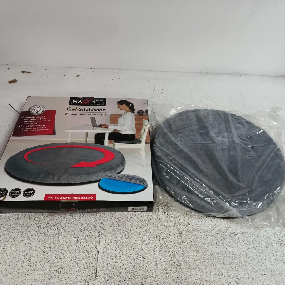 BOXED MAXXMEE GEL SEAT CUSHION – GREY