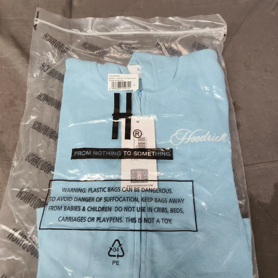 HOODRICH SELENE FITTED ZIP-THROUGH HOODIE – SIZE L