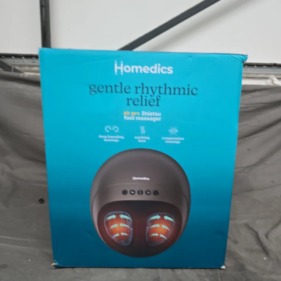 BOXED HOMEDICS GENTLE RHYTHMIC RELIEF FOOT MASSAGER