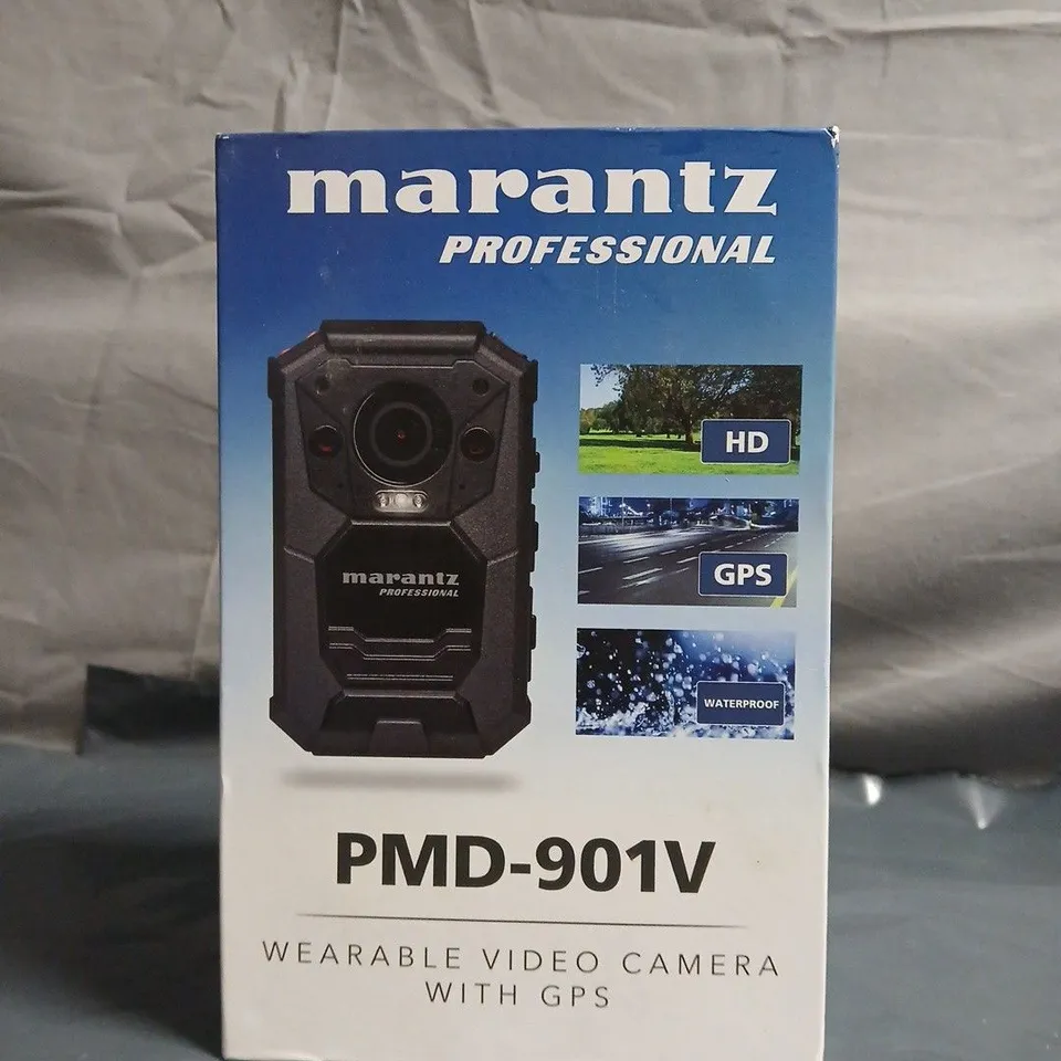MARANTZ PROFESSIONAL PMD-901V WEARABLE VIDEO CAMERA WITH GPS – BOXED