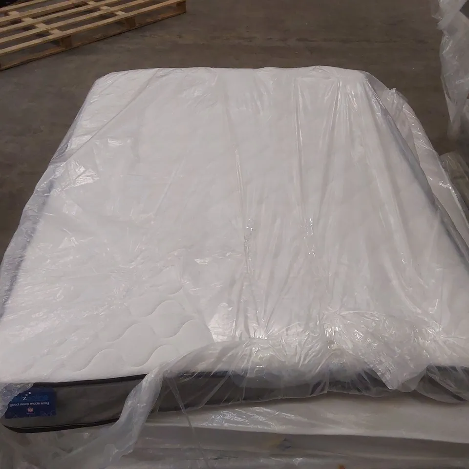 QUALITY BAGGED 22cm MEDIUM-FIRM OPEN COIL 4'6" DOUBLE SIZE MATTRESS