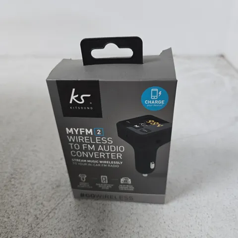 KITSOUND MYFM2 WIRELESS TO FM AUDIO CONVERTER