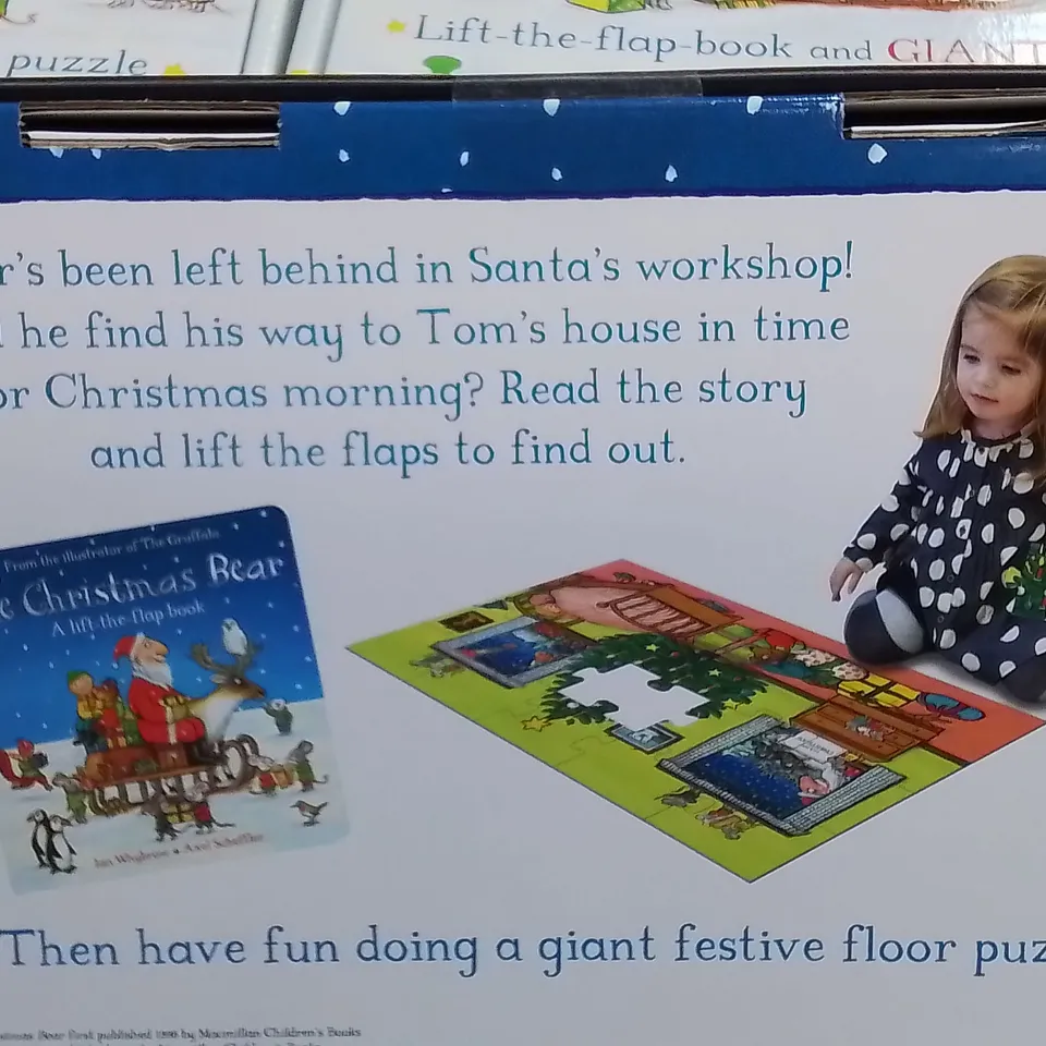 LOT OF 5 BRAND NEW THE CHRISTMAS BEAR BOOK AND JIGSAW SETS