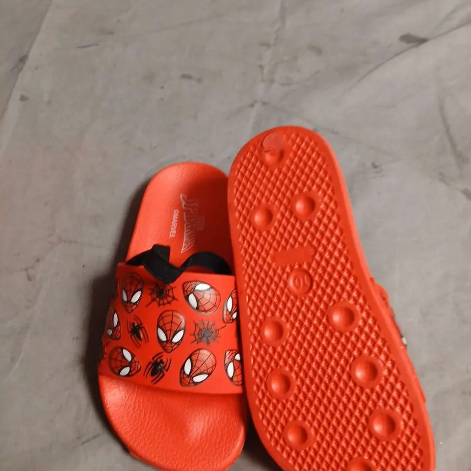 SPIDER-MAN KIDS' SANDALS – RED WITH MARVEL PRINT - SIZE UK CHILDS 10