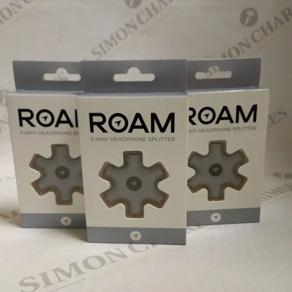 LOT OF APPROXIMATELY 100 ROAM 5-WAY HEADPHONE SPLITTERS