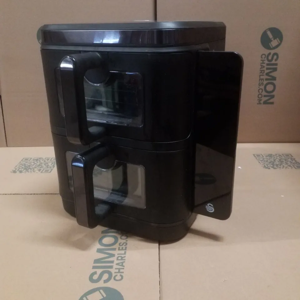 BOXED SWAN SD10522BLK DUO LAYER 11L AIR FRYER