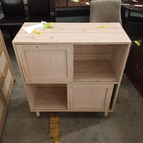 HUXLEY 2 DOOR CABINET - LIGHT BROWN OAK