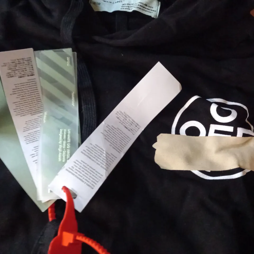 OFF WHITE BLACK HOODIE - S