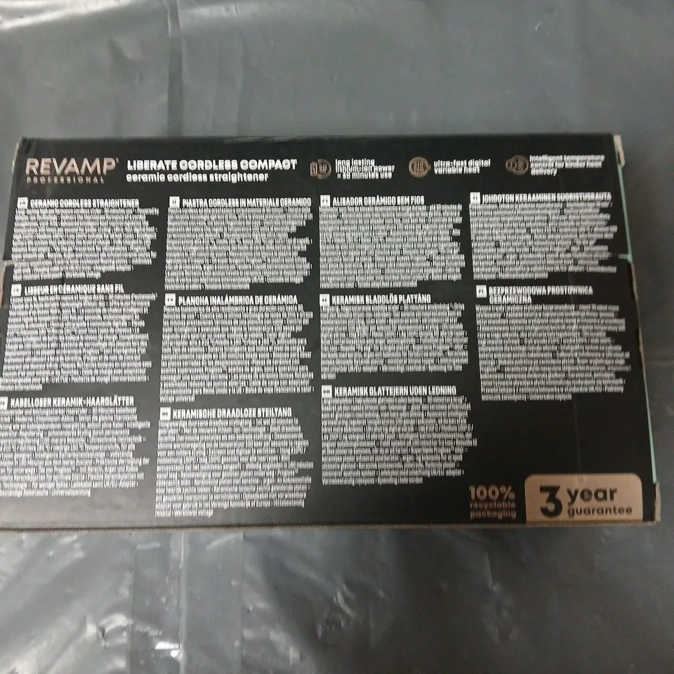 Revamp Professional Cordless Ceramic Hair Straightener ST-1700X-EU2