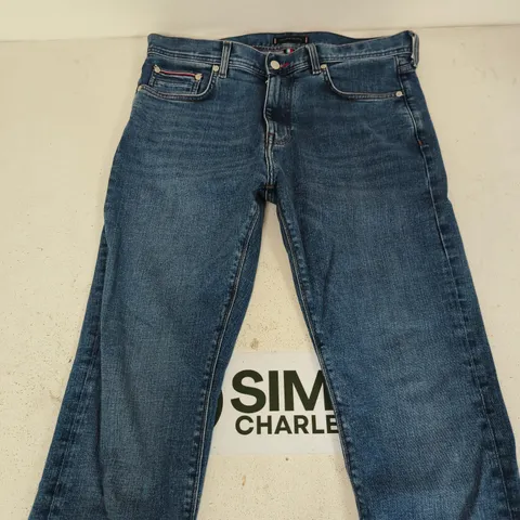 TOMMY HILFIGER THFLEX JEANS – DARK BLUE DENIM, MEN'S SIZE 34R
