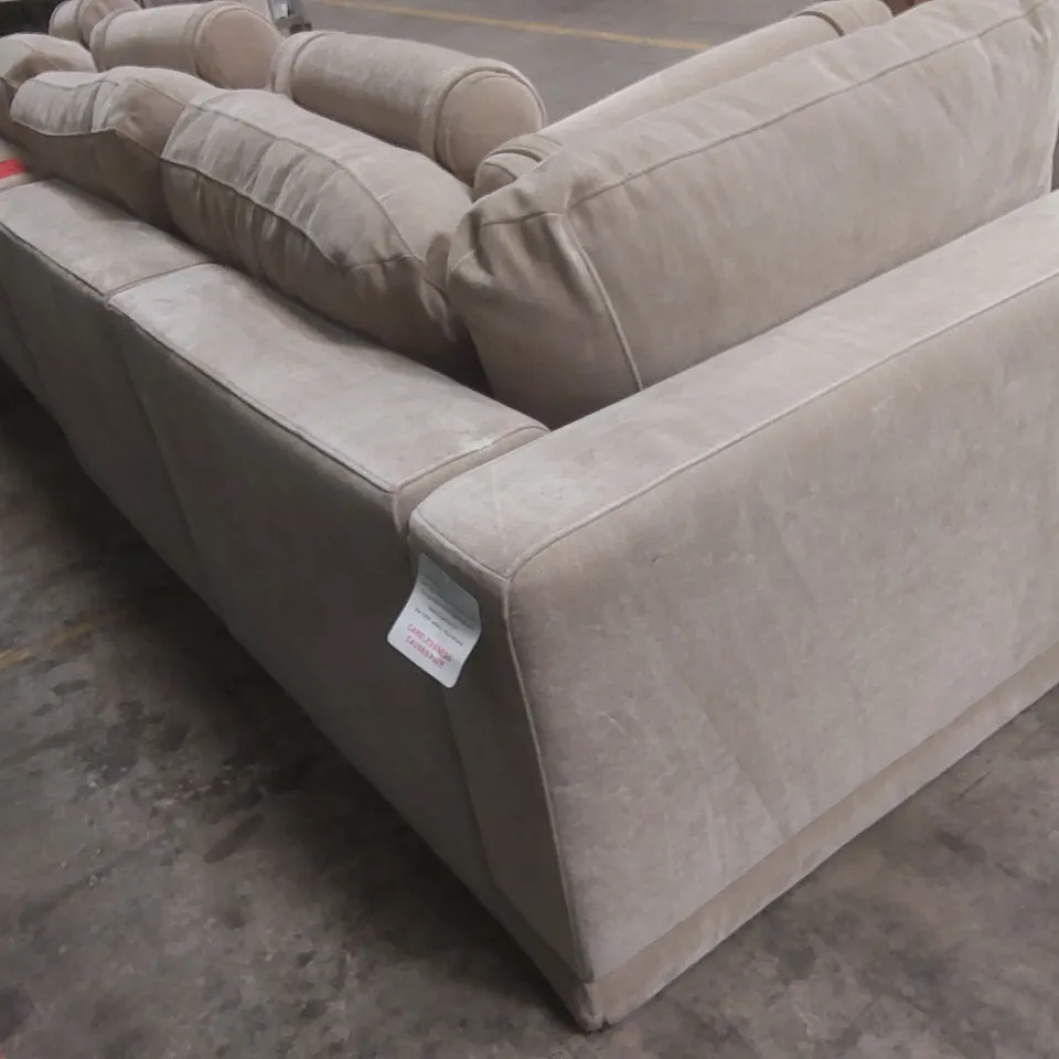QUALITY DANETTI EDEN CHAMPAGNE CHENILLE MODULAR CORNER SOFA 