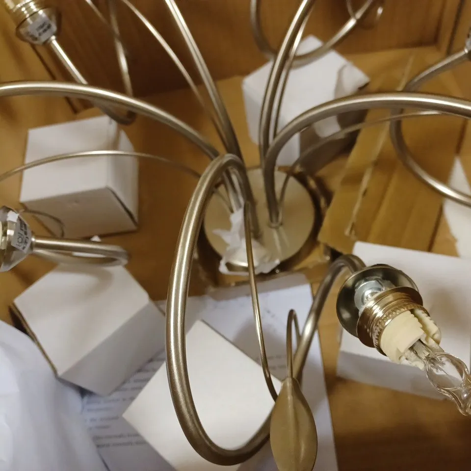 JOHN LEWIS AMARA SEMI FLUSH SATIN NICKEL FINISH LIGHT FITTING