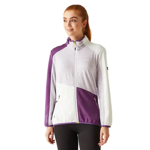REGATTA WOMENS YARE IX FULL ZIP FLEECE LILAC FROST/SUNSET PURPLE UK 12