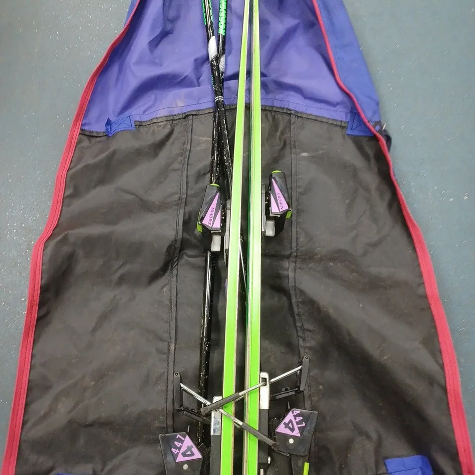 BAGGED ROSSINGNOL SPORT 750 SALOMON SKIS 