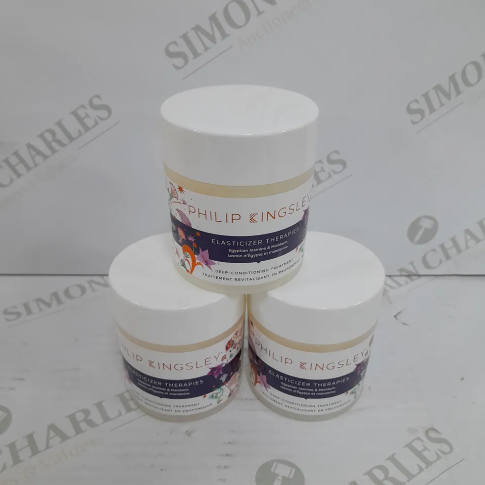3X PHILIP KINGSLEY ELASTICIZER THERAPIES 150ML 