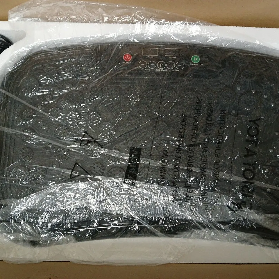 BOXED SOULSMART FULL BODY FITNESS VIBRATION PLATE EXERCISE MACHINE IN BLACK