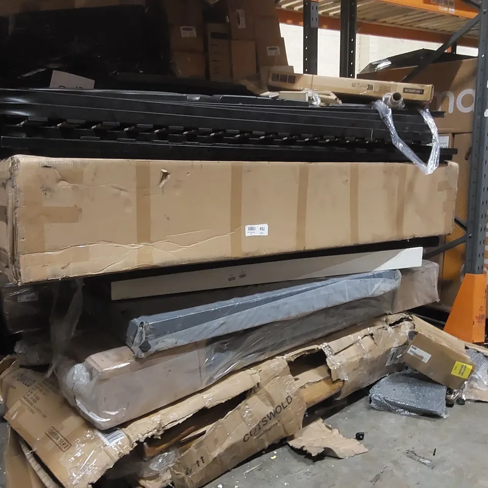 PALLET CONTAINING A LARGE QUANTITY OF ASSORTED FURNITURE PARTS ECT