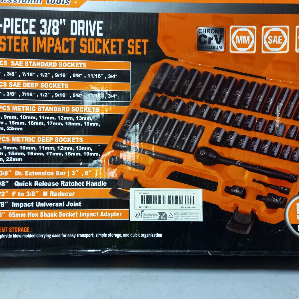 HORUSDY PRO TOOLS 50 PCS DRIVE AND SOCKET SET