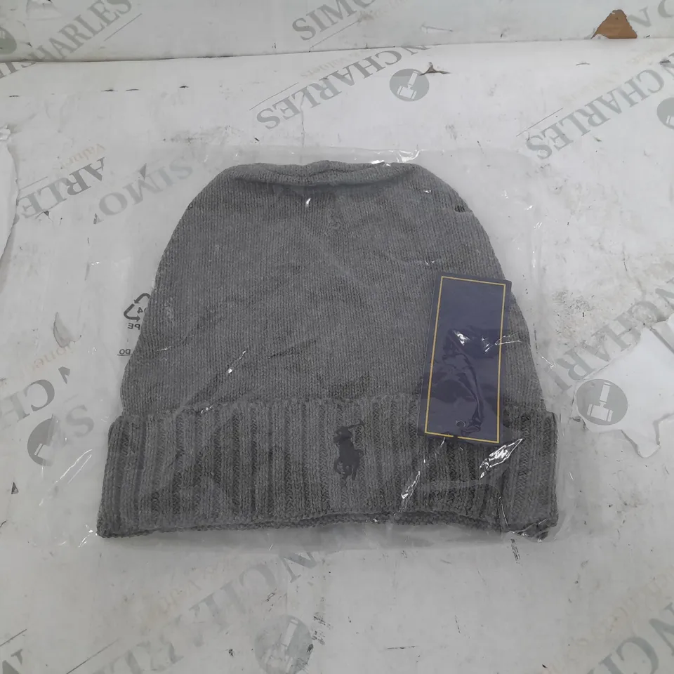 RALPH LAUREN GREY BEANIE 