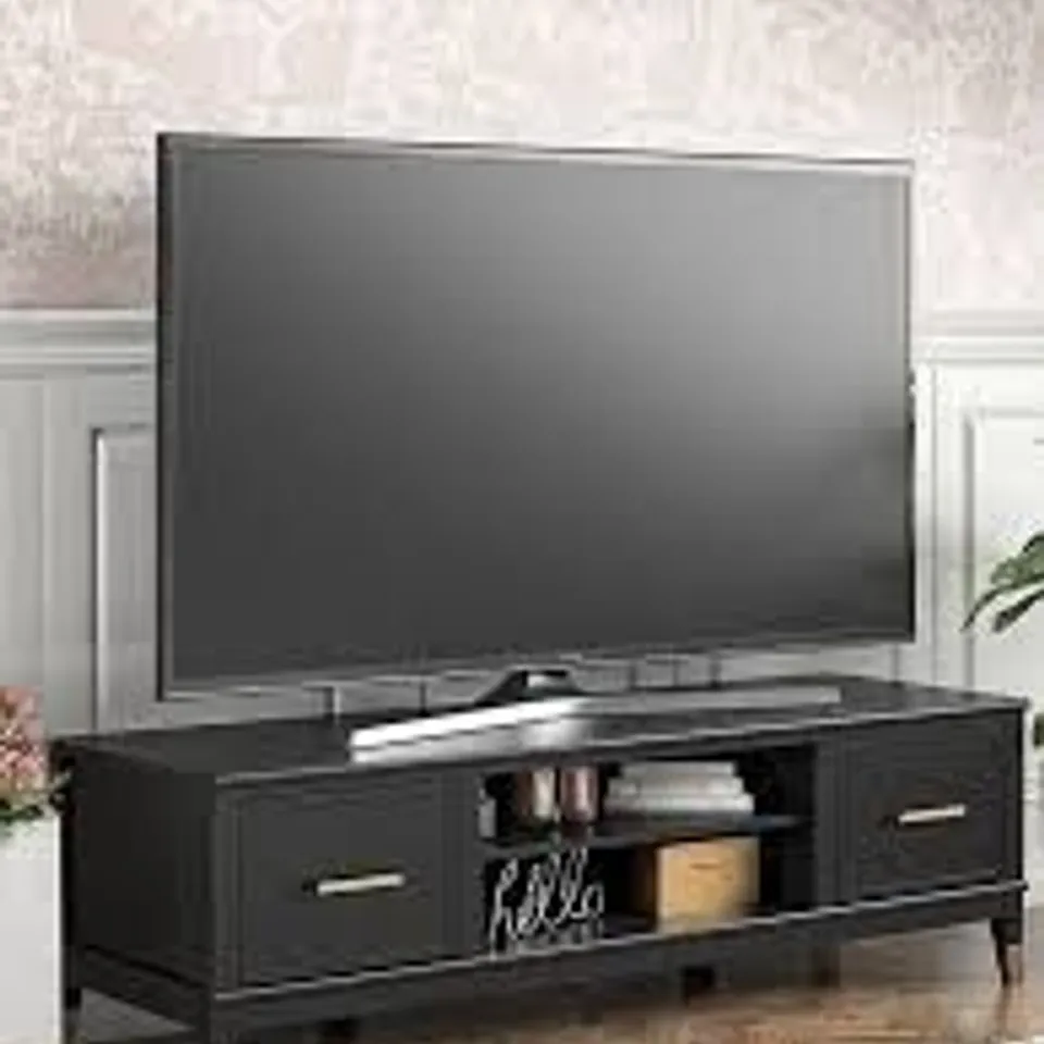 BOXED TV CABINET WESTERLEIGH TV STAND BLACK FOR TVS UP TO 65 INCH