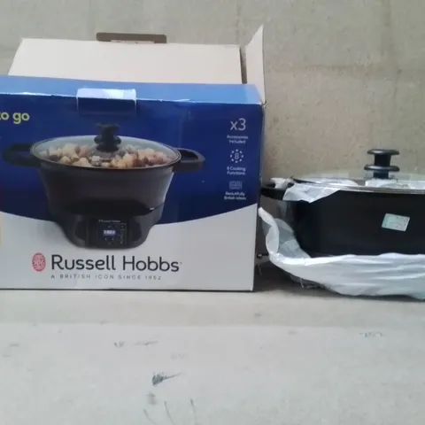 BOXED RUSSELL HOBBS MULTI COOKER BLACK