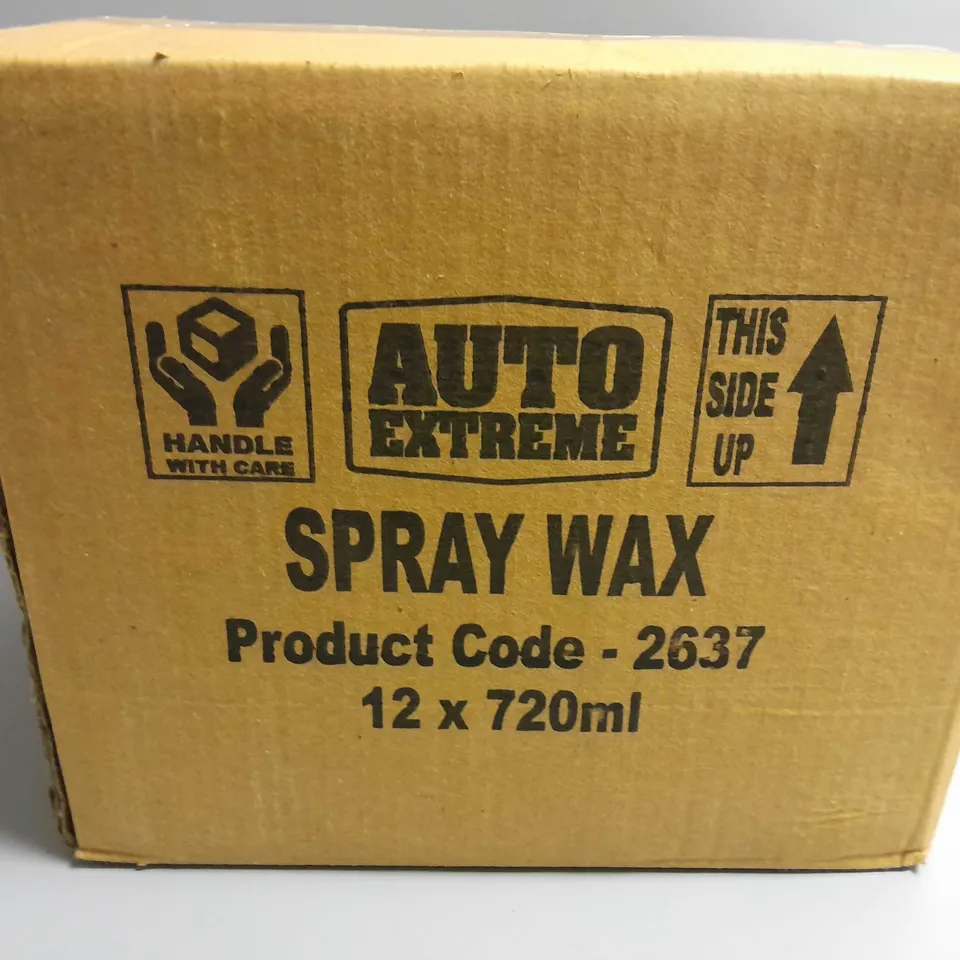 APPROXIMATELY 12 AUTO EXTREME SPRAY WAX 720ML