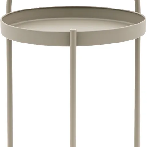 BOXED MELBURY SIDET TABLE IN LATTE - 1OF1