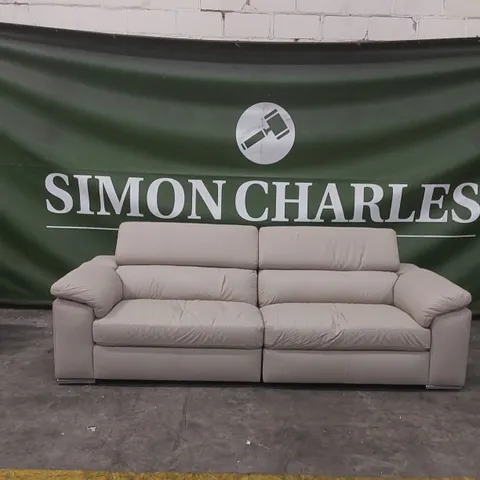 QUALITY DESIGNER BRADY ITALIAN LEATHER 4 SEATER SOFA