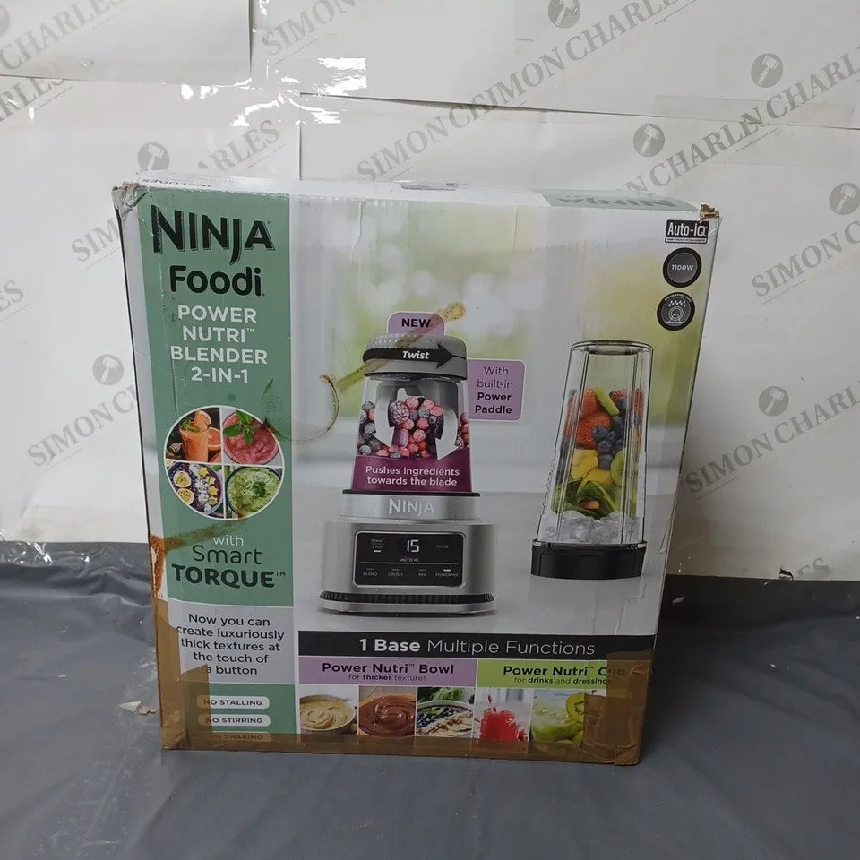 BOXED NINJA FOODI POWER NUTRI BLENDER 2 IN 1 