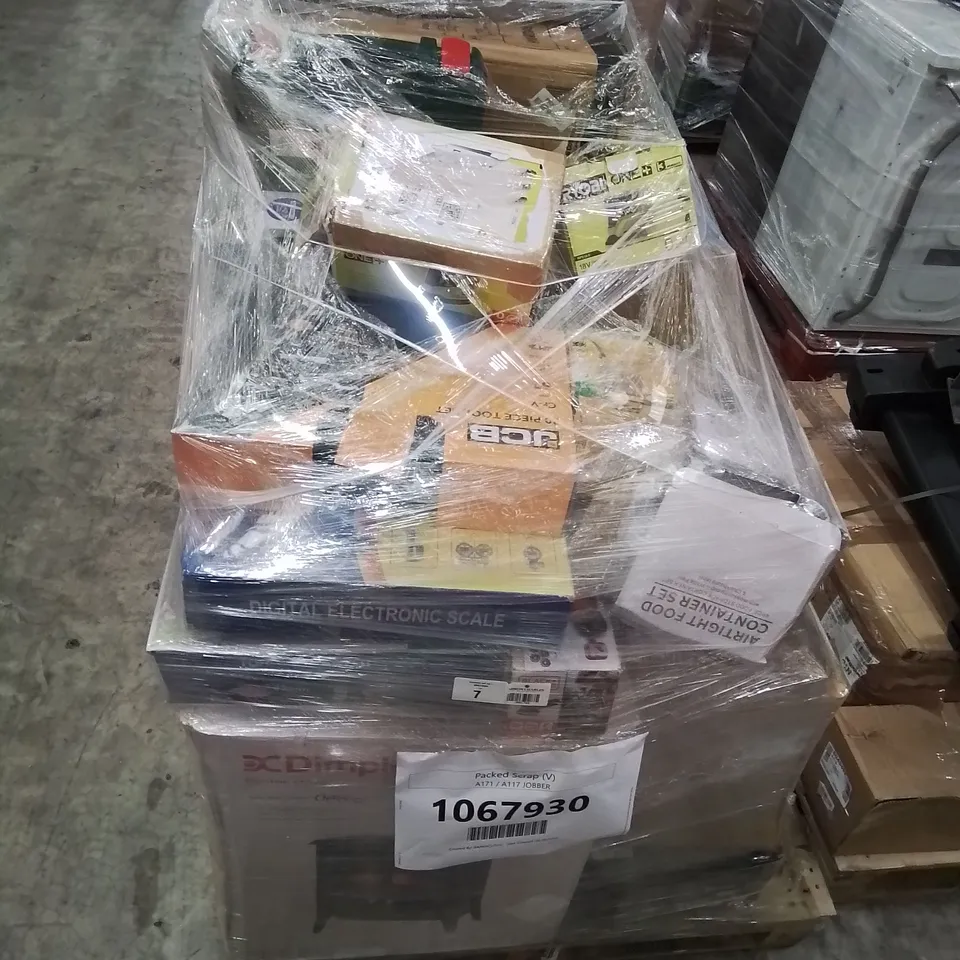 PALLET OF APPROXIMATELY 35 RAW UNTESTED HOUSEHOLD ELECTRICAL TO INCLUDE: