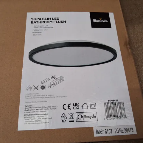 BOXED SUPA SLIM LED BATHROOM FLUSH β ROUND CEILING LIGHT